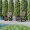 Flash Furniture Newport Adirondack Rocking Chair w/Cup Holder, Weather Resistant HDPE, Brown, 2PK 2-LE-HMP-1044-31-BR-GG - alternate 7